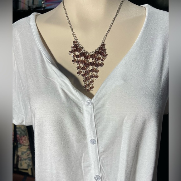 Amber coloured necklace - Picture 3 of 3